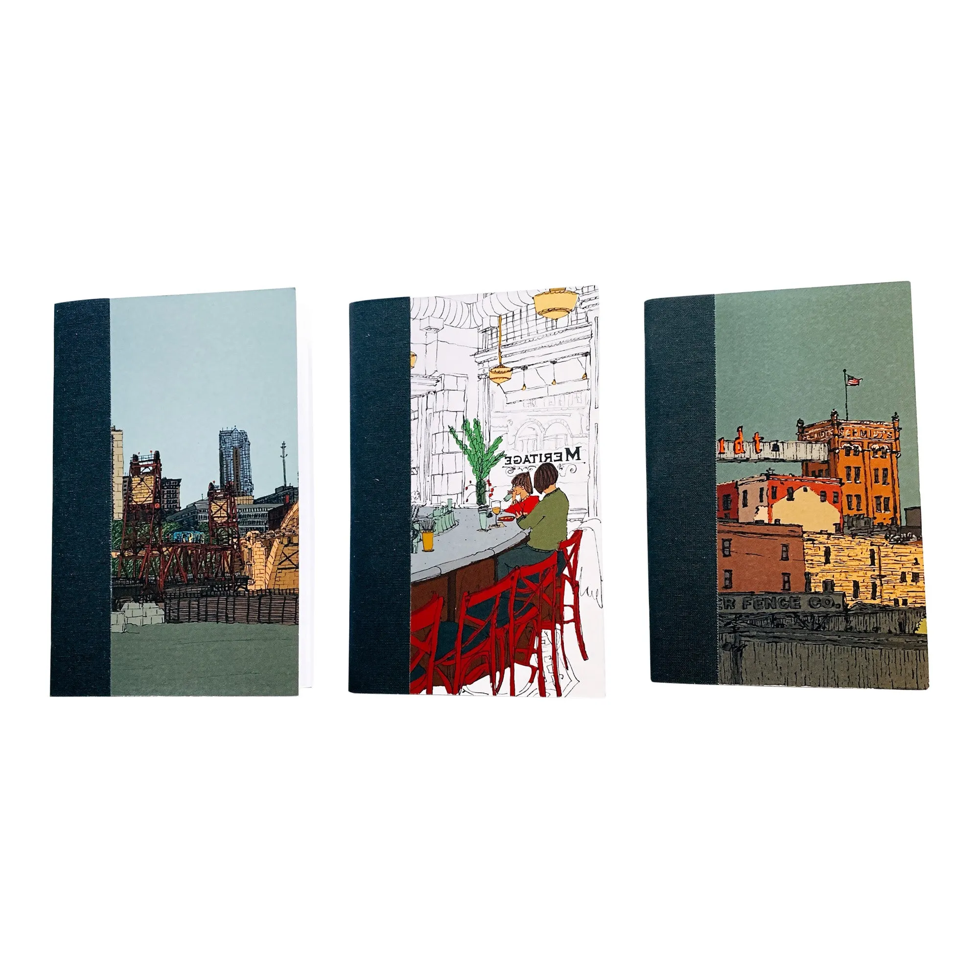 Pocket Notebooks w/ WACSO Illustration, LTD (3-Pack)