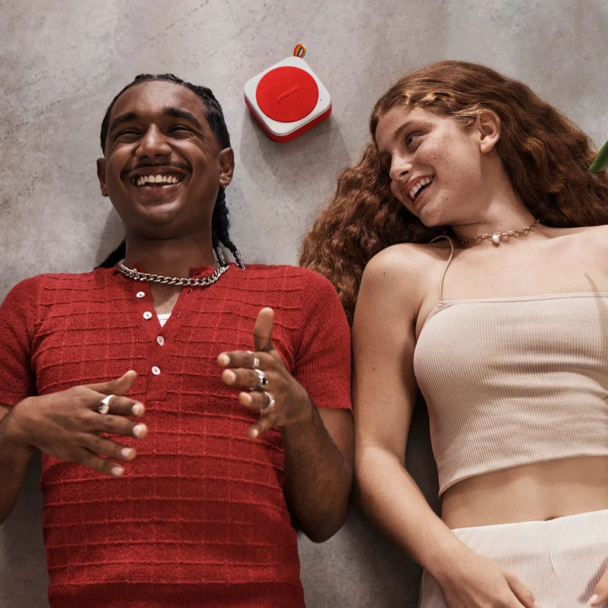 POLAROID P1 Music Player Bluetooth Wireless Portable Speaker - Red & White