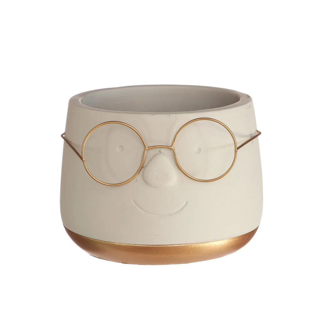 POT GOLD WITH GLASSES 12 X 9CM