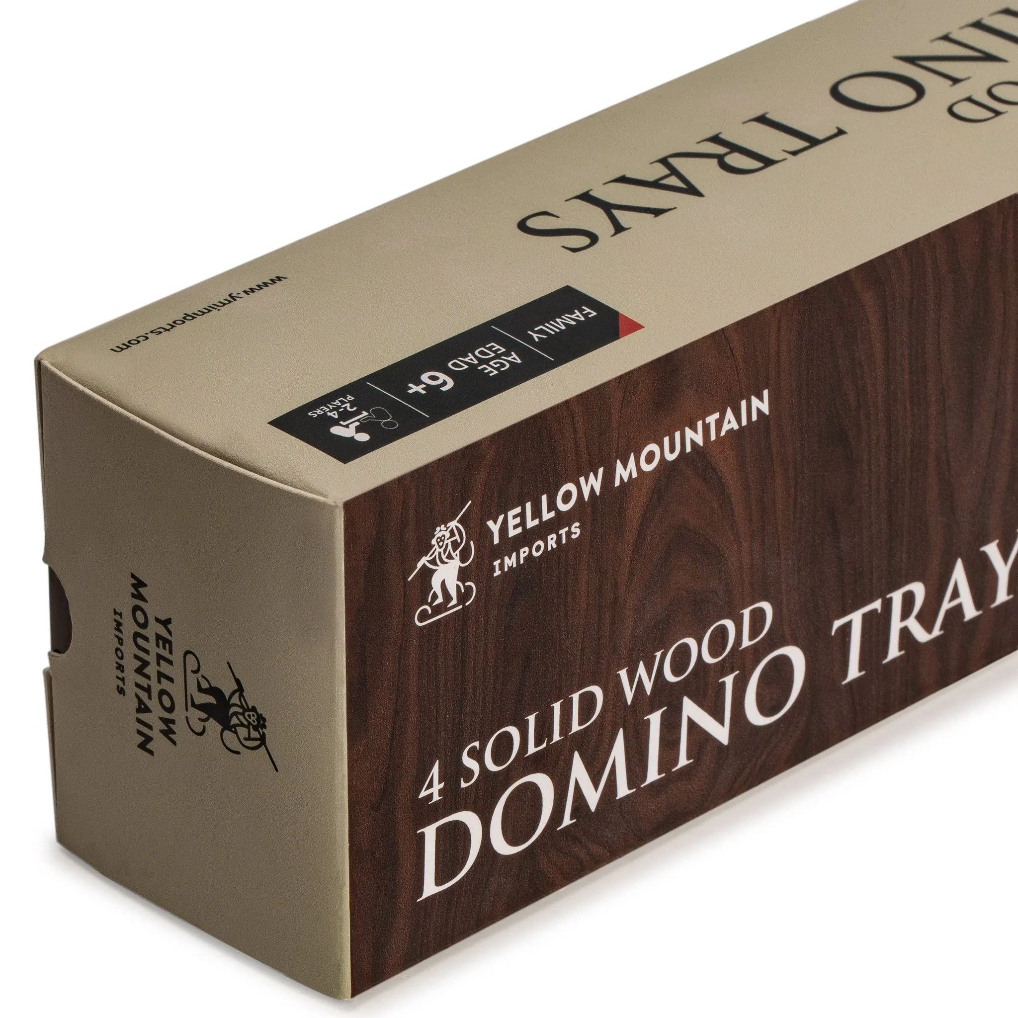 Premium Beechwood Domino Racks/Trays - Set of 4