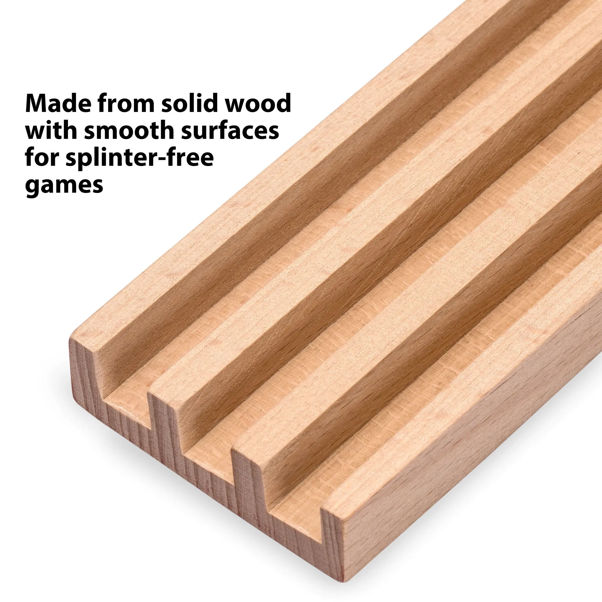 Premium Beechwood Domino Racks/Trays - Set of 4