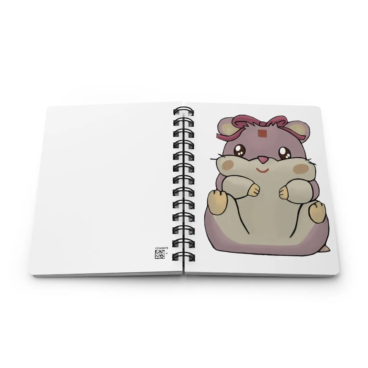 Purple Hamster Spiral Bound Journal