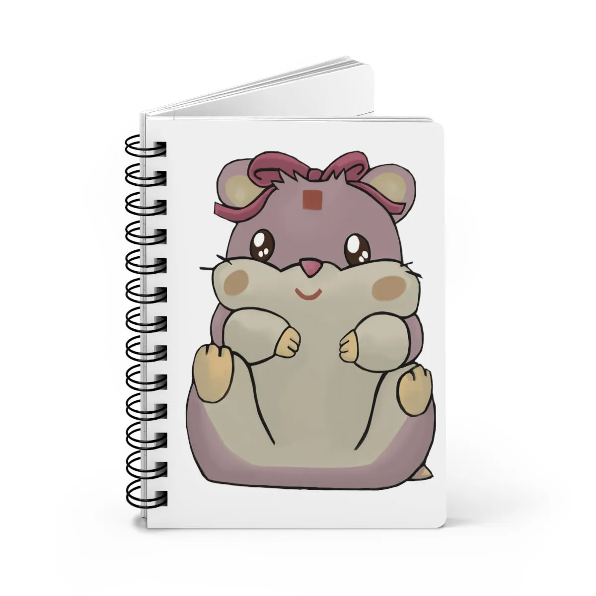 Purple Hamster Spiral Bound Journal