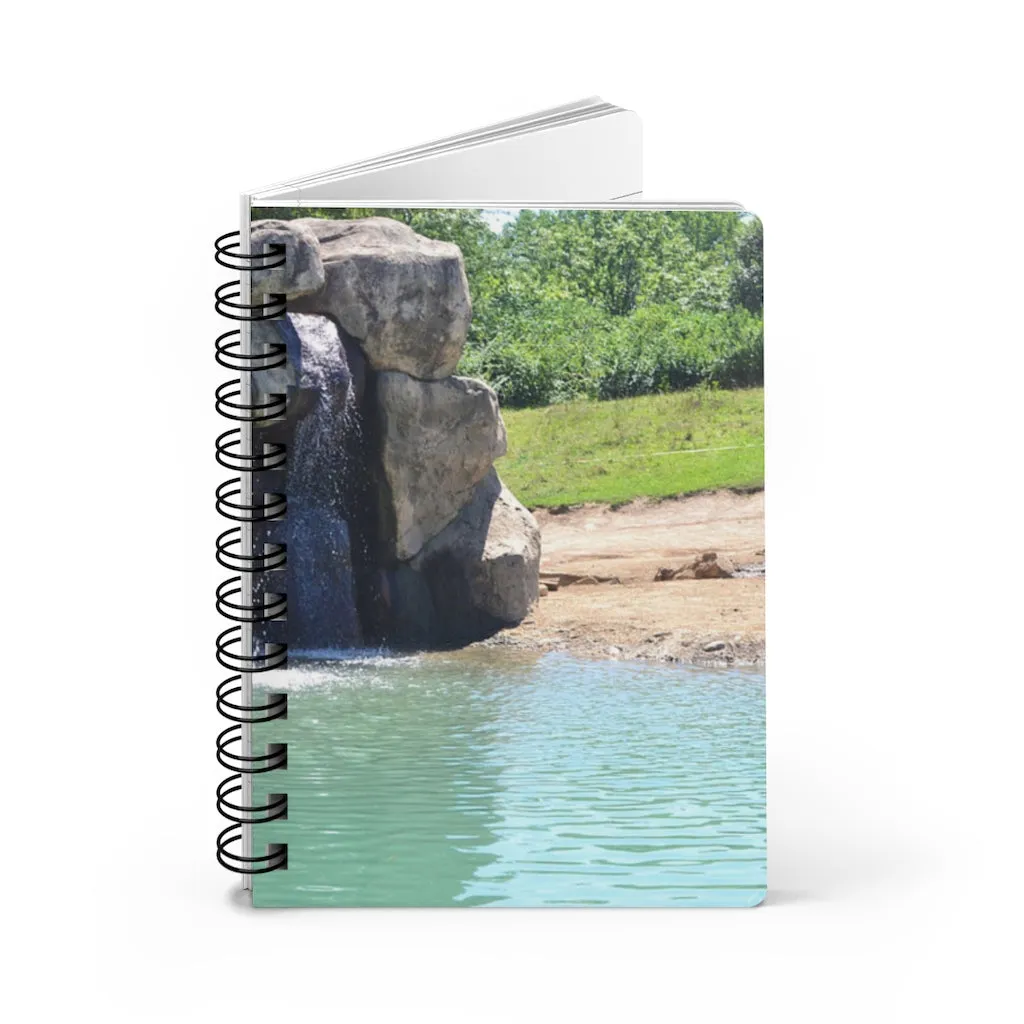 Rock Waterfall Spiral Bound Journal
