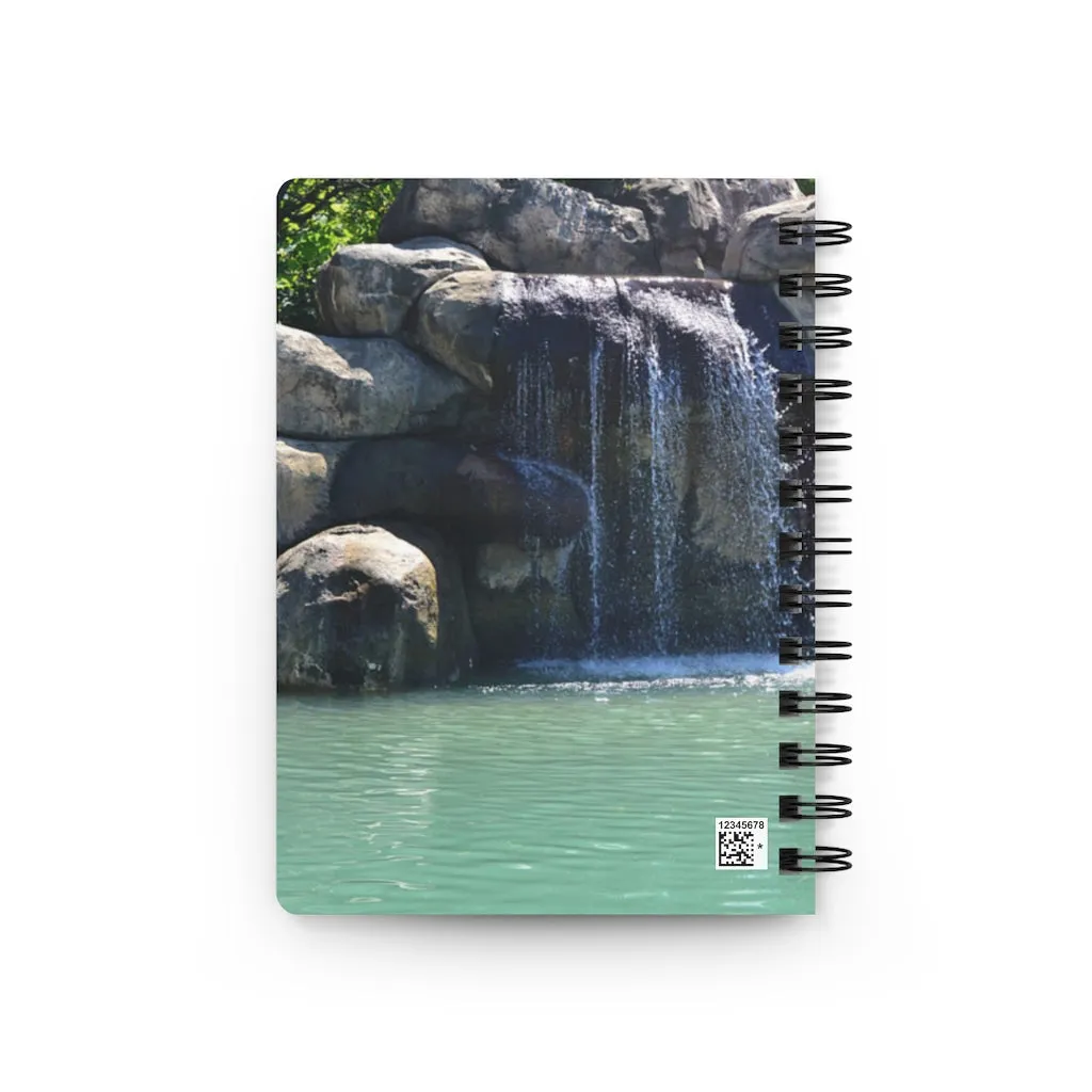Rock Waterfall Spiral Bound Journal