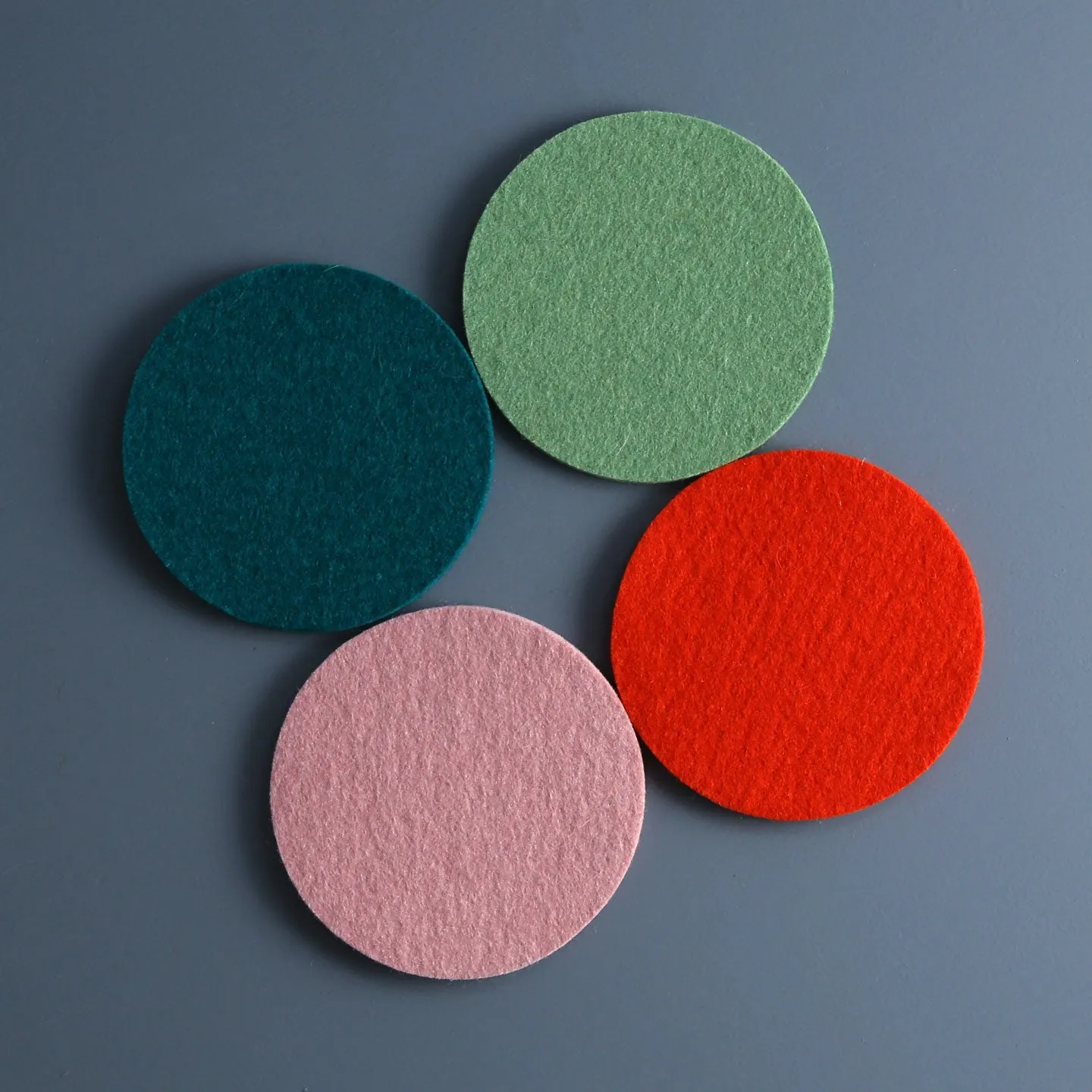 Round Coaster Assorted 4pc Pack / Happy