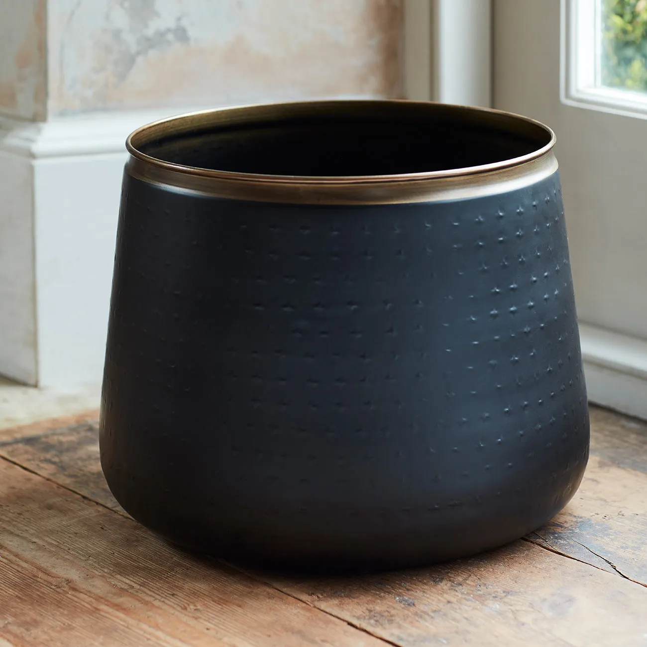 Sahara Sunset Metal Floor Pot - Medium