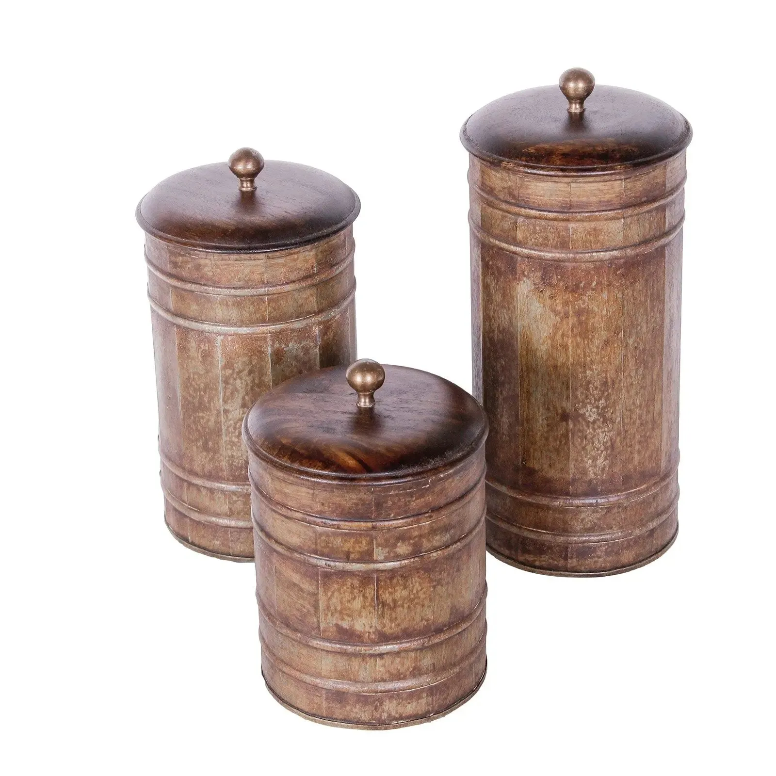 Santino Vintage Brown Set of 3 Boxes