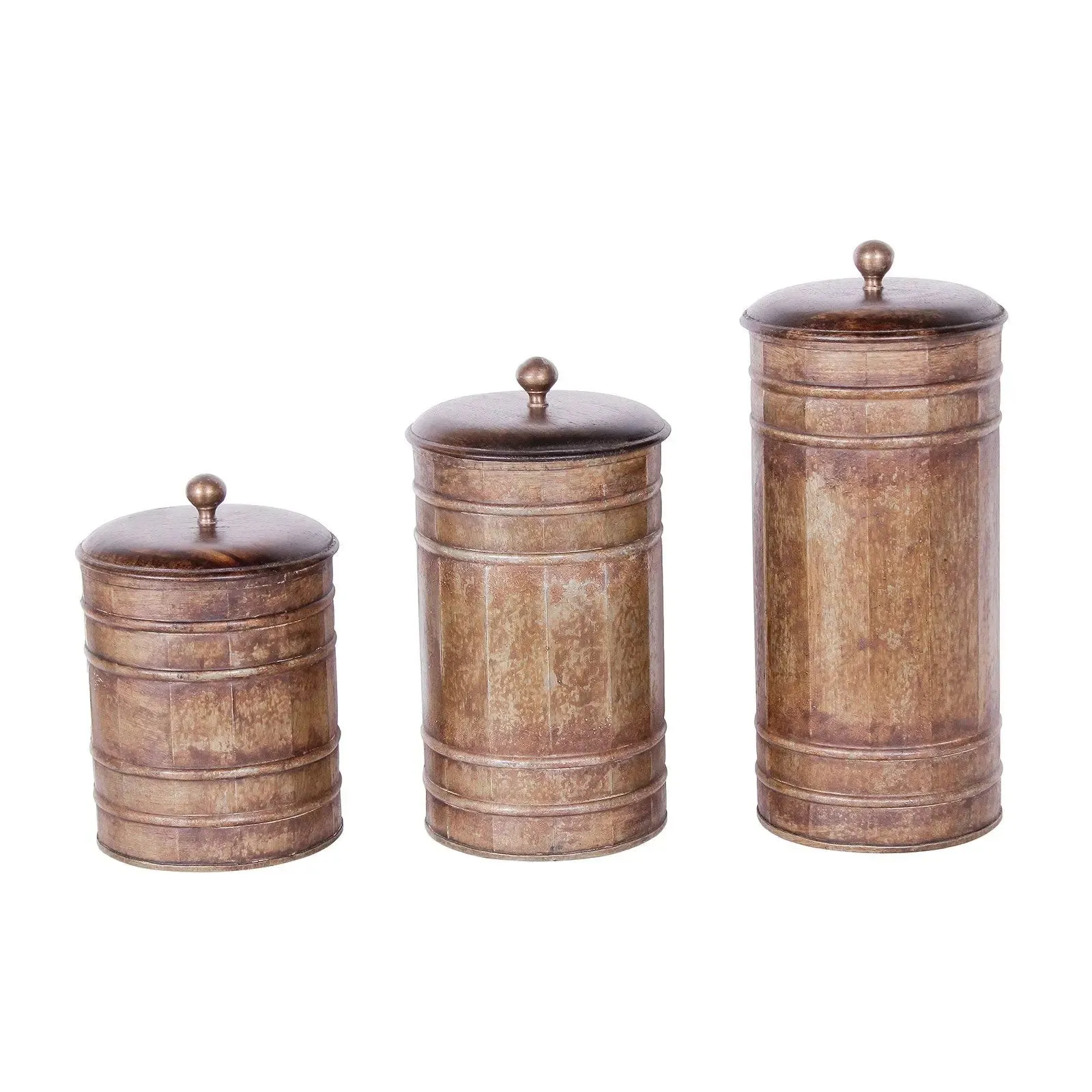Santino Vintage Brown Set of 3 Boxes