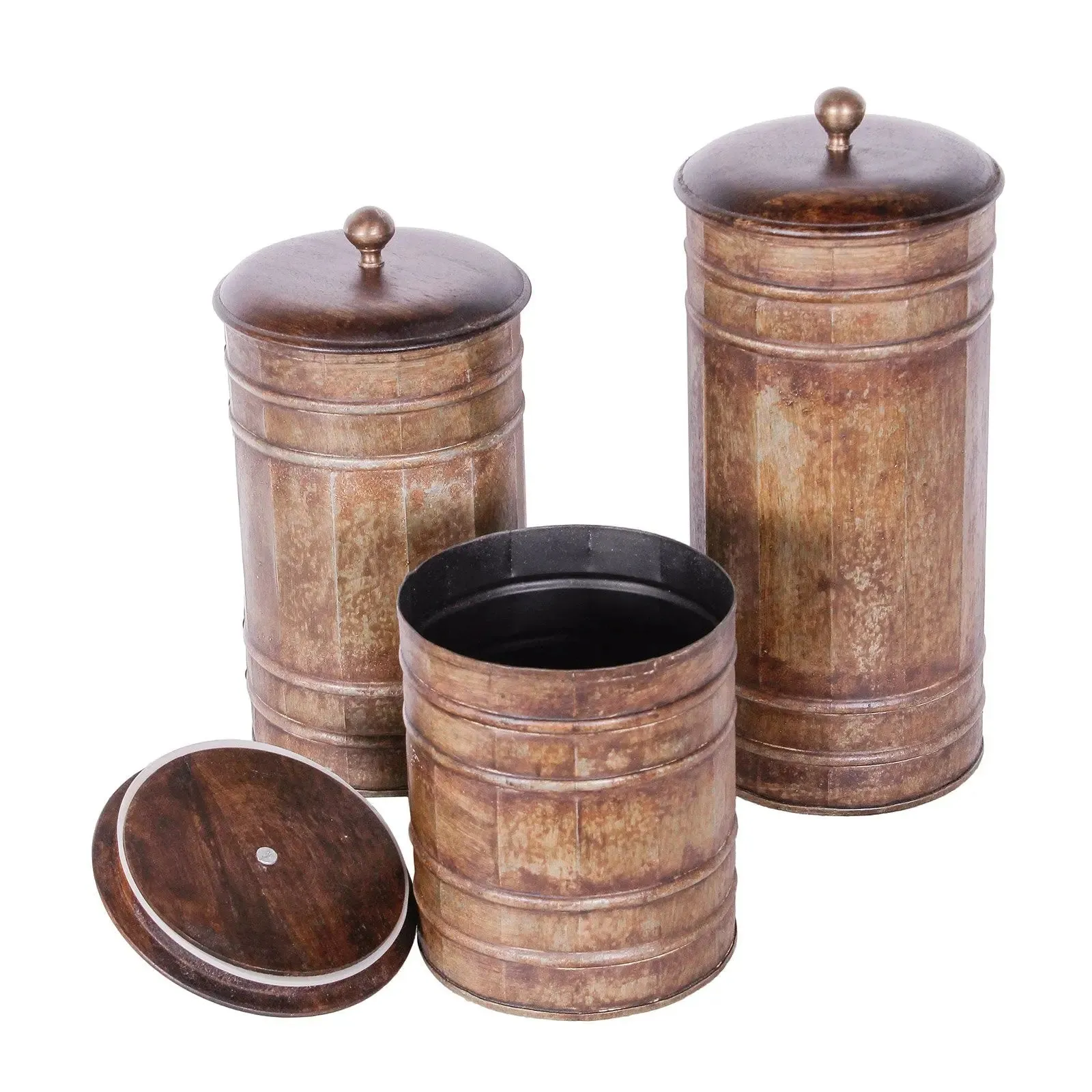 Santino Vintage Brown Set of 3 Boxes