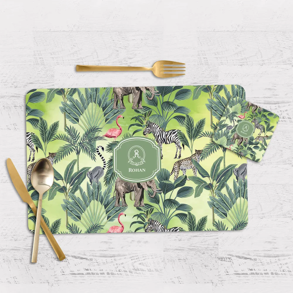 Savanna Spectrum Tableware Set (4 Placemats & 4 Casters)