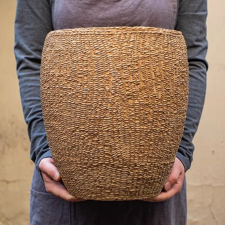 Seagrass Style Cement Planter