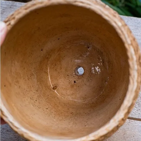 Seagrass Style Cement Planter