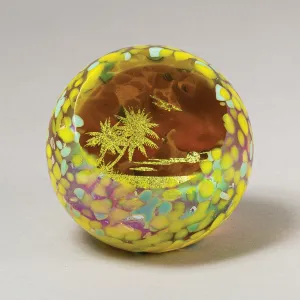 Seasonal Summer Breeze Handblown Glass Paperweight by Glass Eye Studio