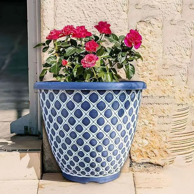 SG Traders Bell Quilt Plant Pots (Pack of 2)