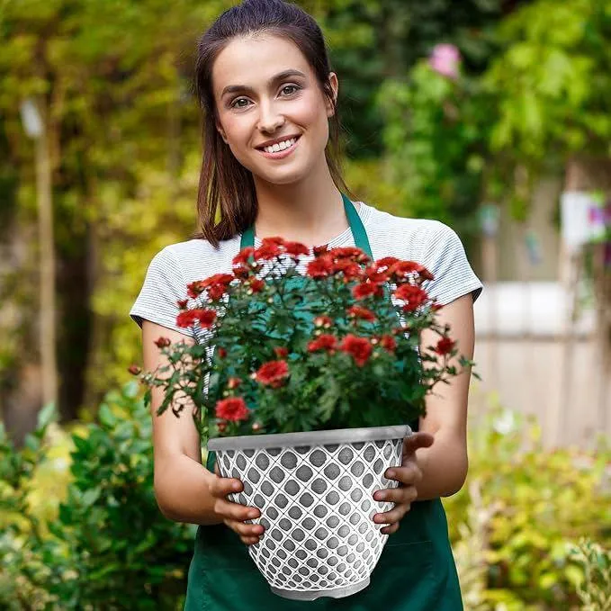 SG Traders Bell Quilt Plant Pots (Pack of 2)