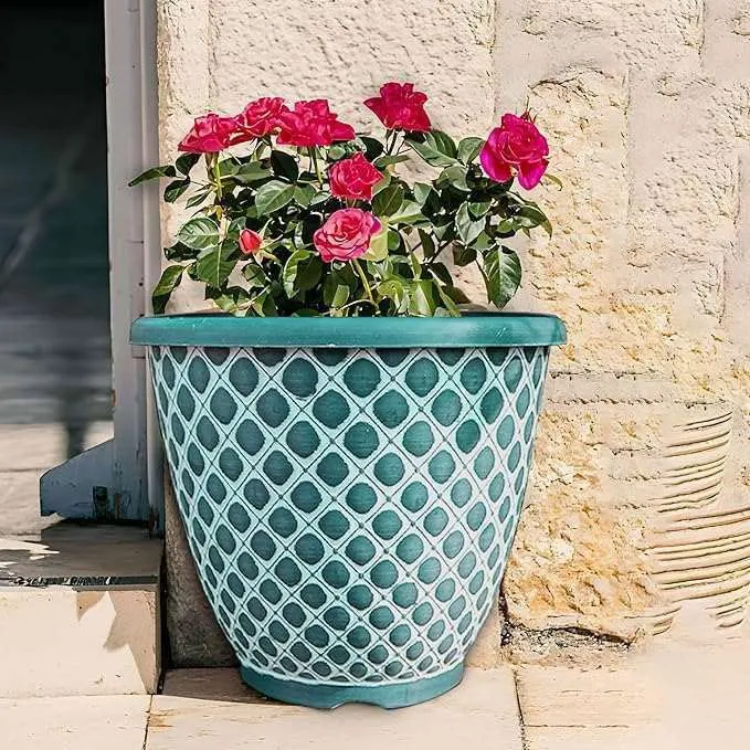 SG Traders Bell Quilt Plant Pots (Pack of 2)