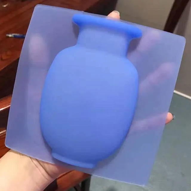 Silicone Sticky Wall   Plant Vases Container Decorations Leaves Body Accessories Outdoor Handmade Pots Soft Bottle Flowers
