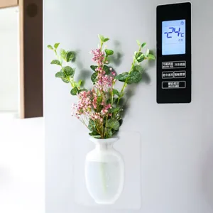 Silicone Sticky Wall   Plant Vases Container Decorations Leaves Body Accessories Outdoor Handmade Pots Soft Bottle Flowers