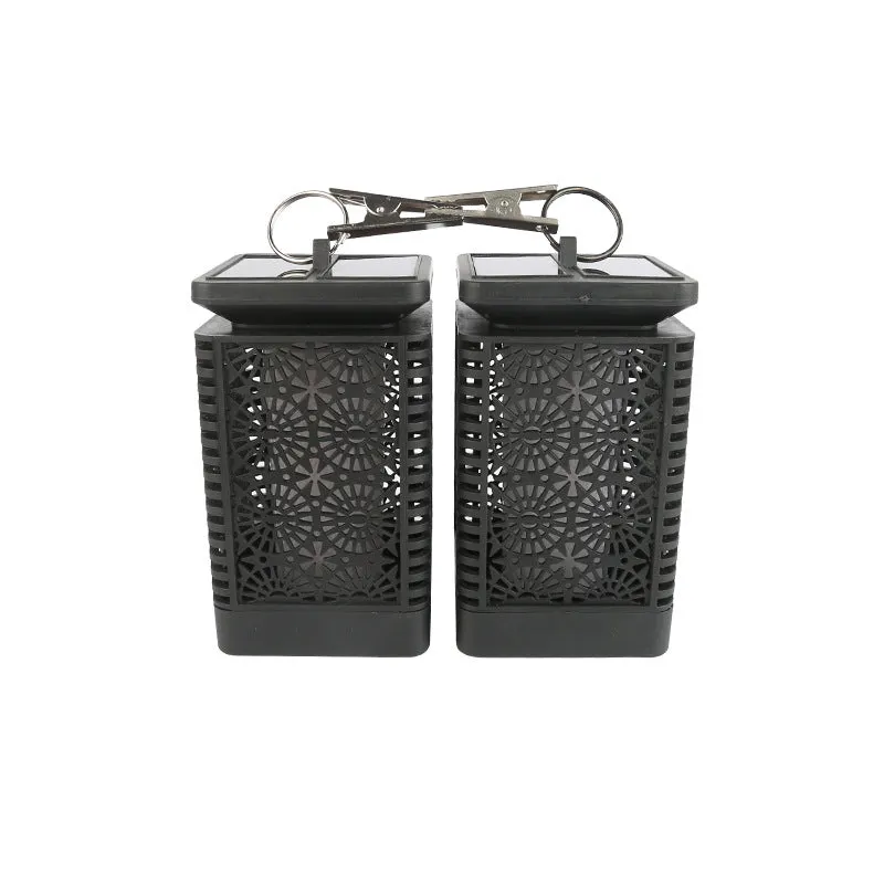 Solar Outdoor Lighting Flashing Flame Lamp Retro Simulation Waterproof Courtyard Garden Lawn Light