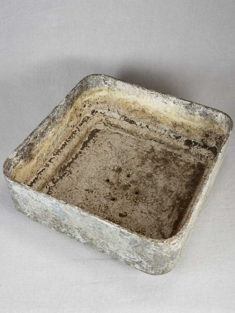Square vintage Willy Guhl planter 18½"