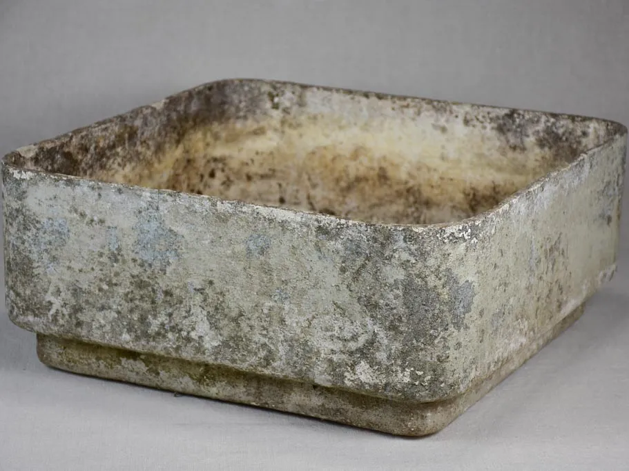Square vintage Willy Guhl planter 18½"