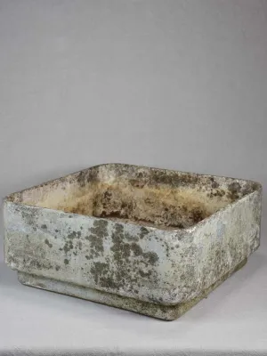 Square vintage Willy Guhl planter 18½"