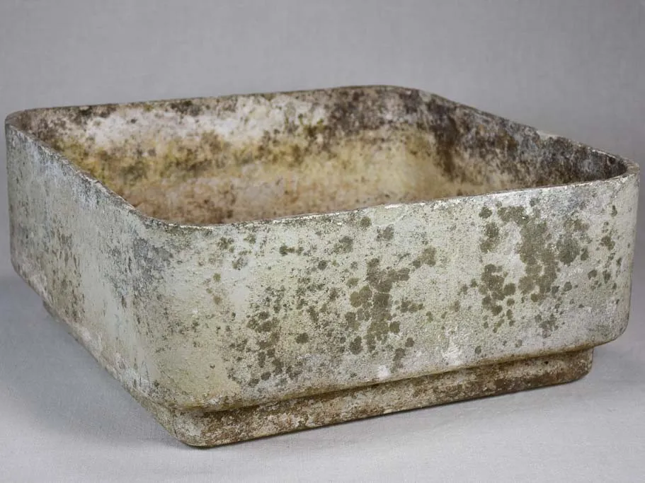Square vintage Willy Guhl planter 18½"