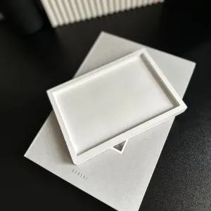 Stylish Rectangle Tray for Home Organization and Storage - Plates