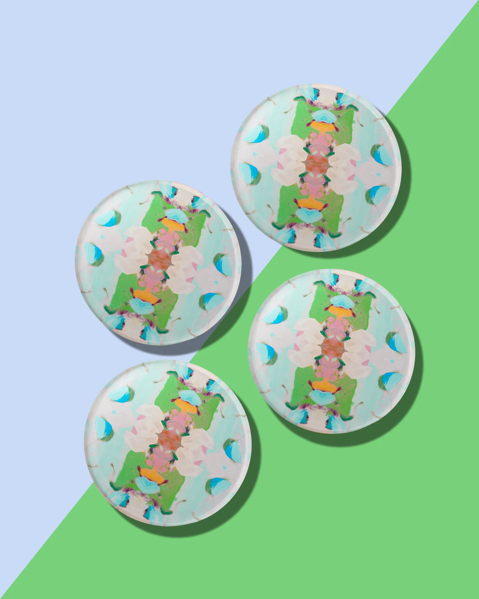 Tart By Taylor - Monets Garden Green Coaster | Laura Park Designs x Tart