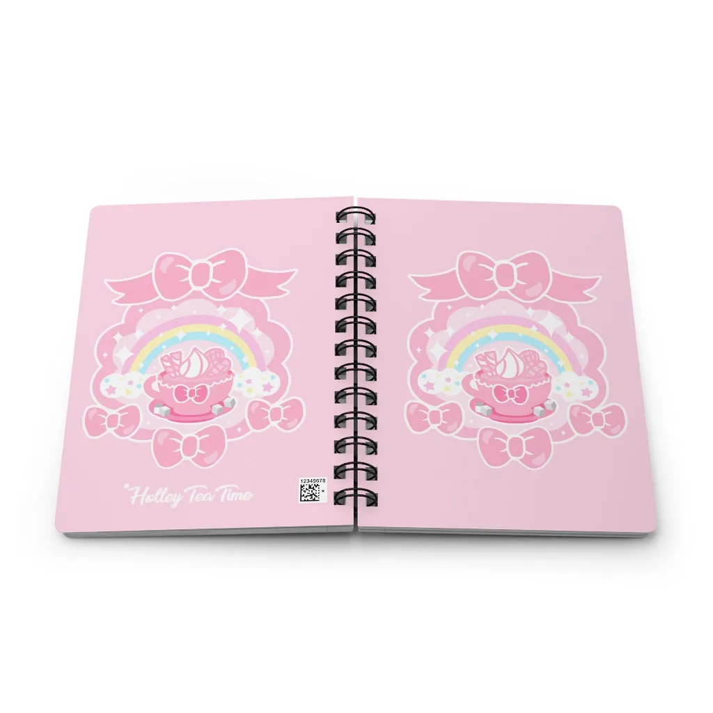 Teatime Fantasy Spiral Bound Lined Notebook Journal