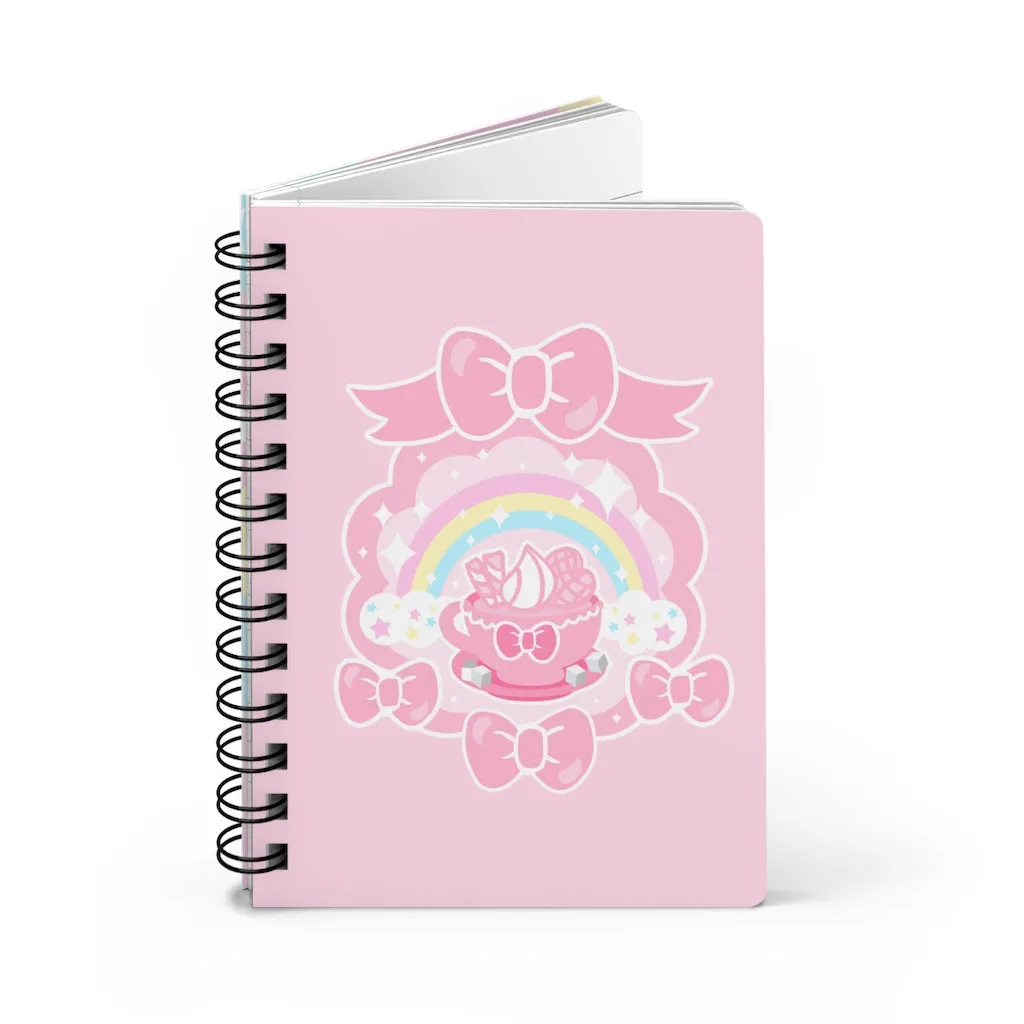 Teatime Fantasy Spiral Bound Lined Notebook Journal