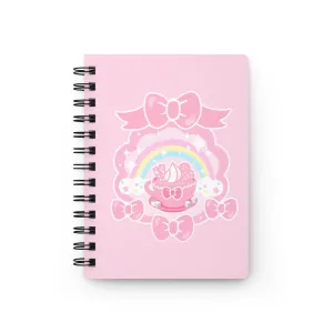 Teatime Fantasy Spiral Bound Lined Notebook Journal