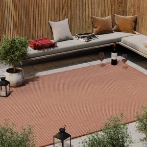 Terracotta Mottled Outdoor Rug