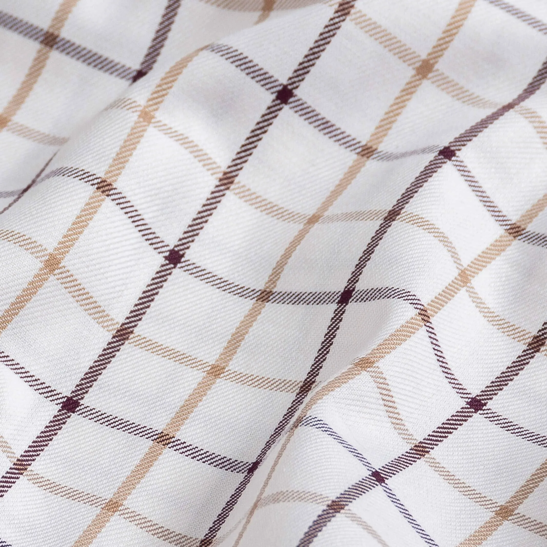 The Eggplant Hastings Windowpane Check Custom Shirt