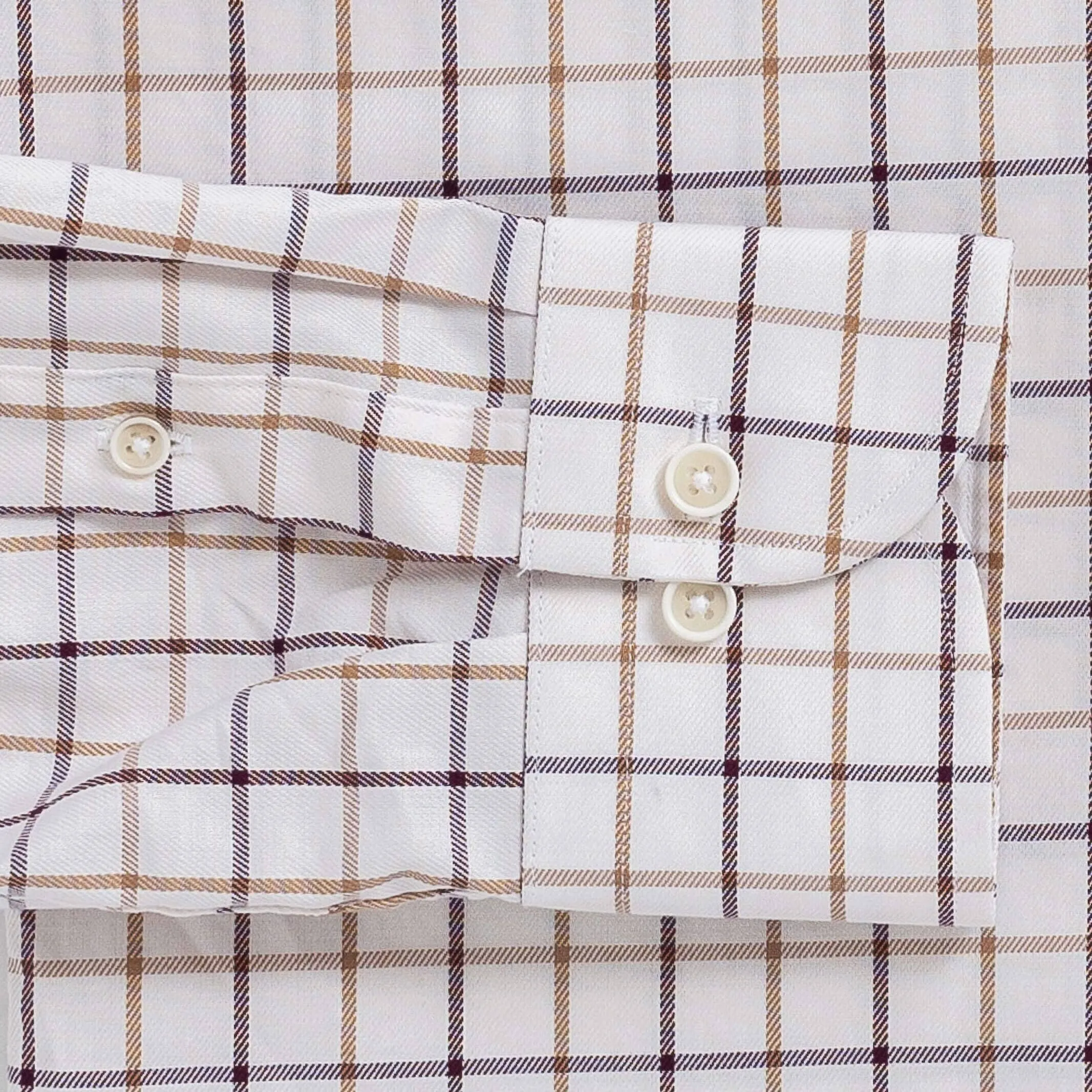 The Eggplant Hastings Windowpane Check Custom Shirt