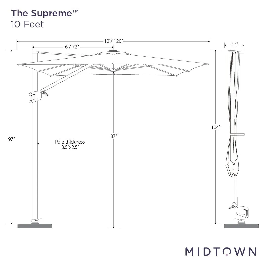 The Supreme™ - Sunbrella Canvas Haze