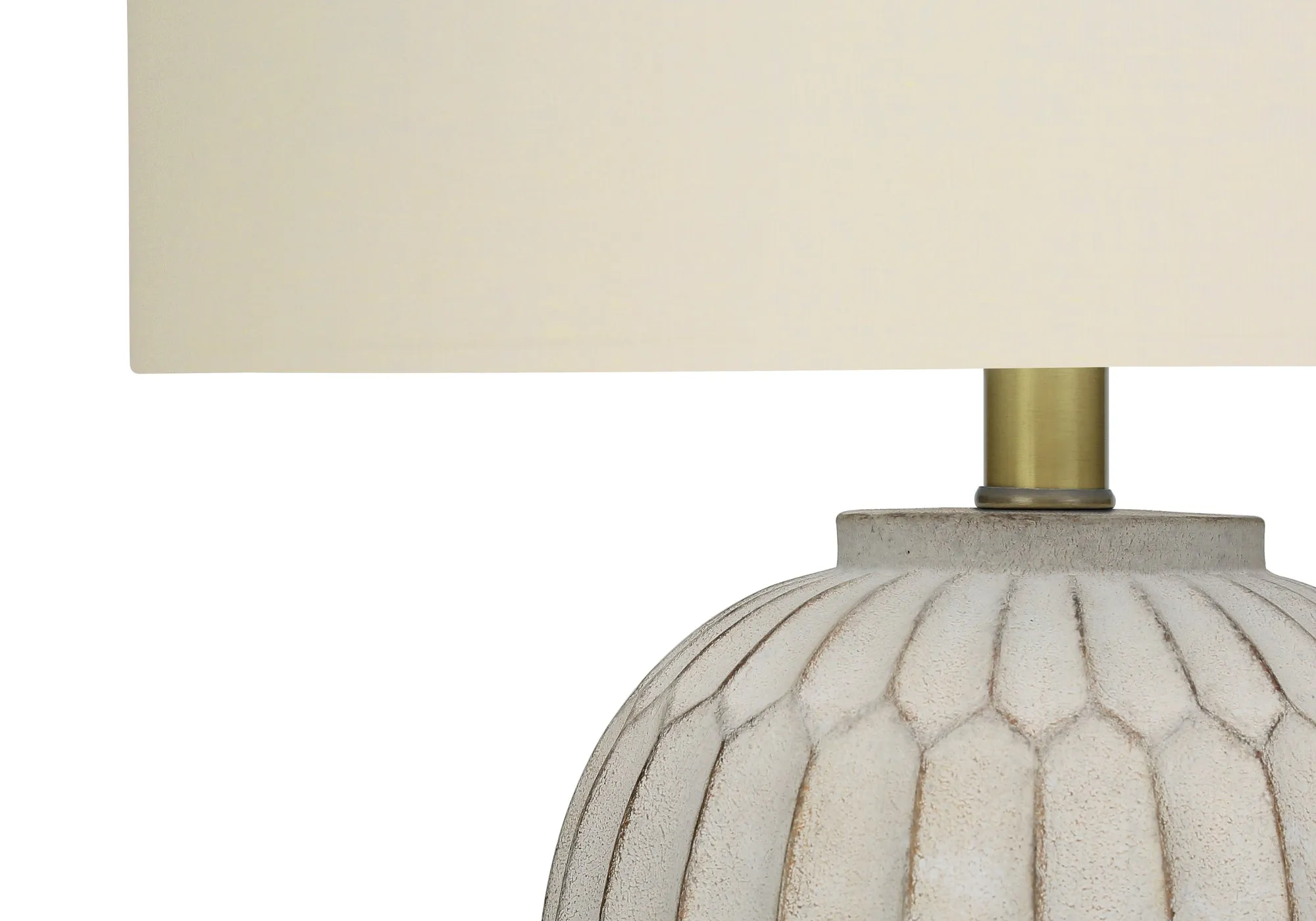 TransiGlow Cream Resin Table Lamp - Illuminate Your Space with Style