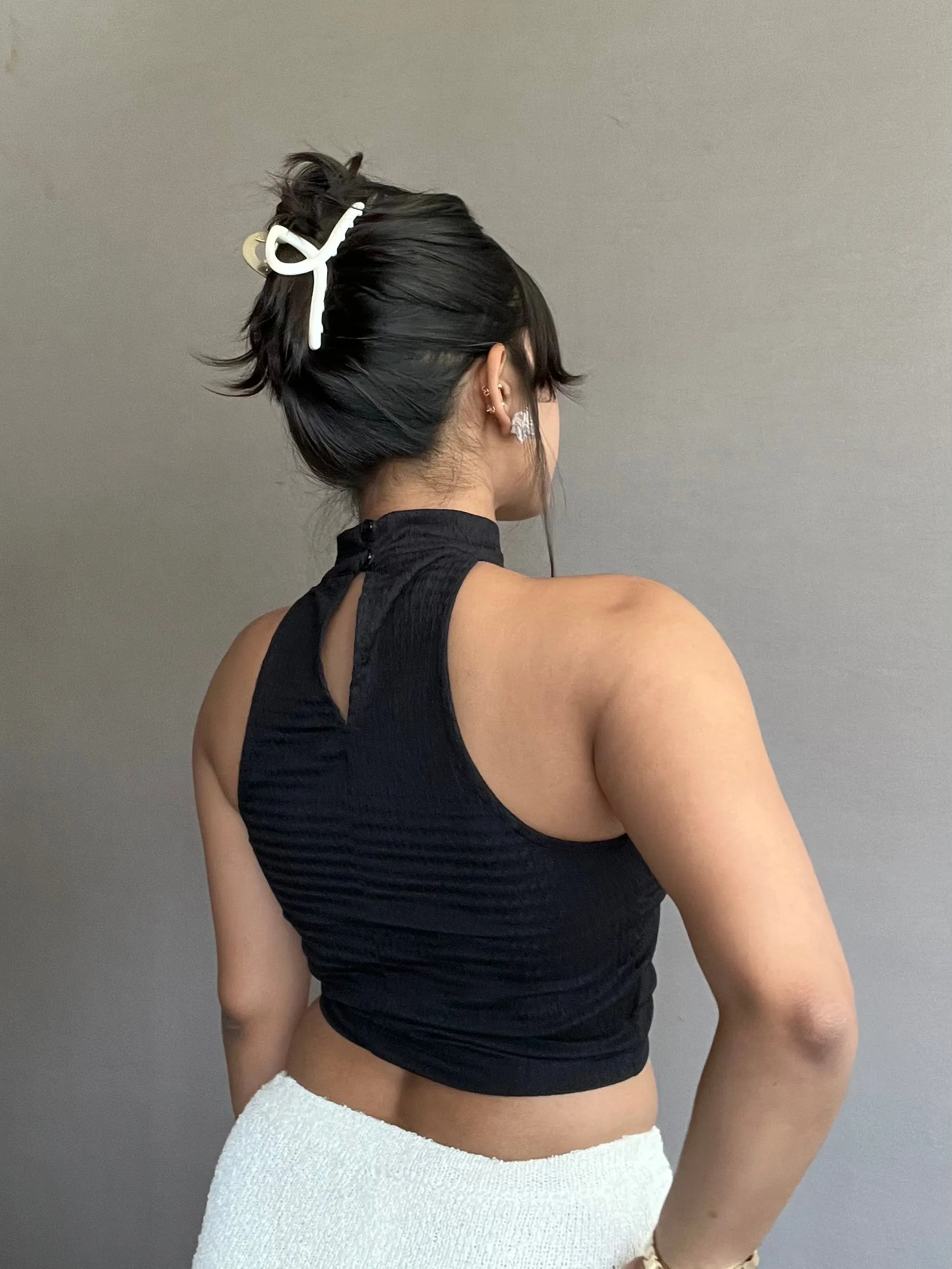 Unique Chic Irregular Halter Neck Top