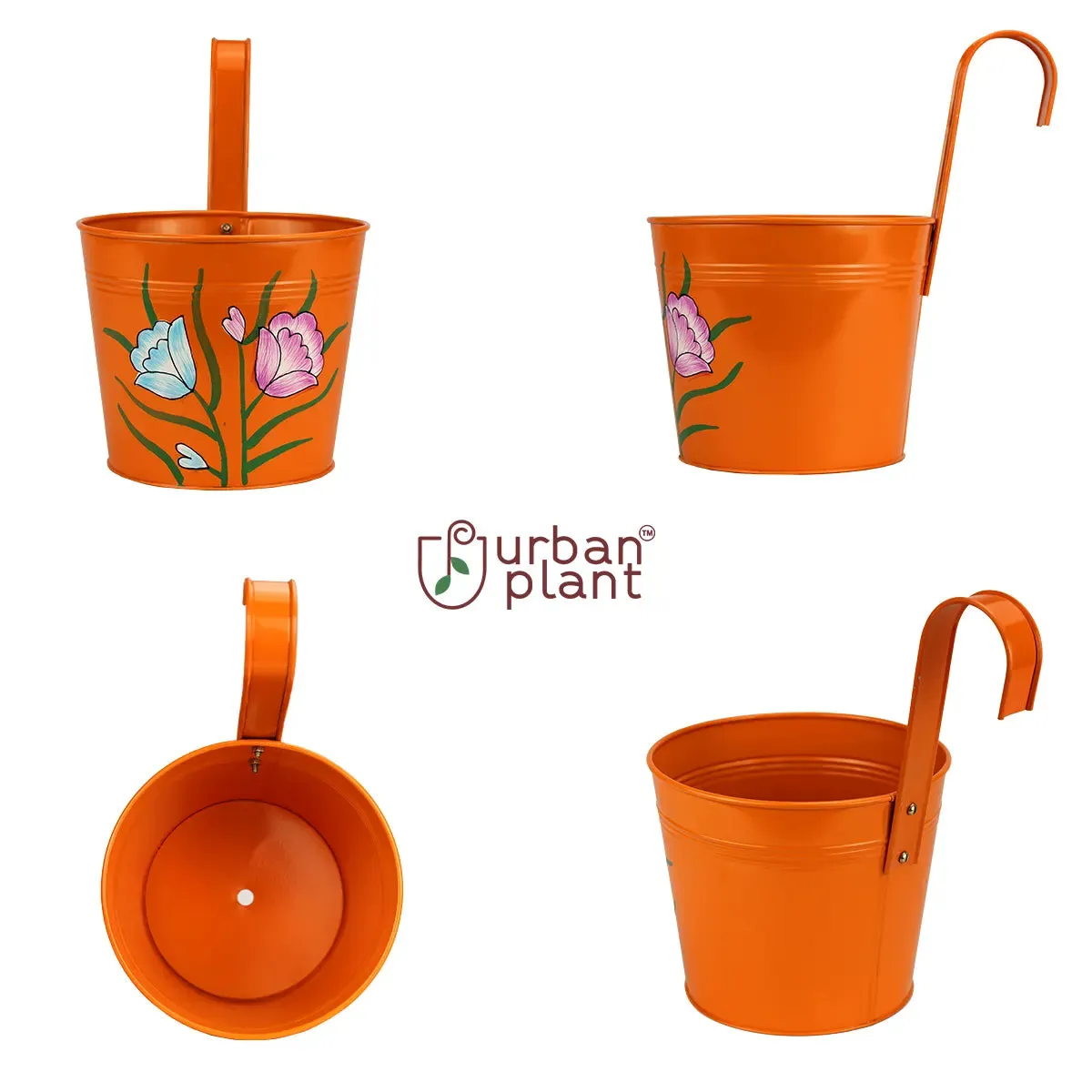 Vibrant Railing Hanging Planters - (Set of 5)