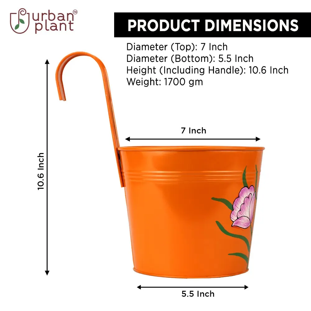 Vibrant Railing Hanging Planters - (Set of 5)