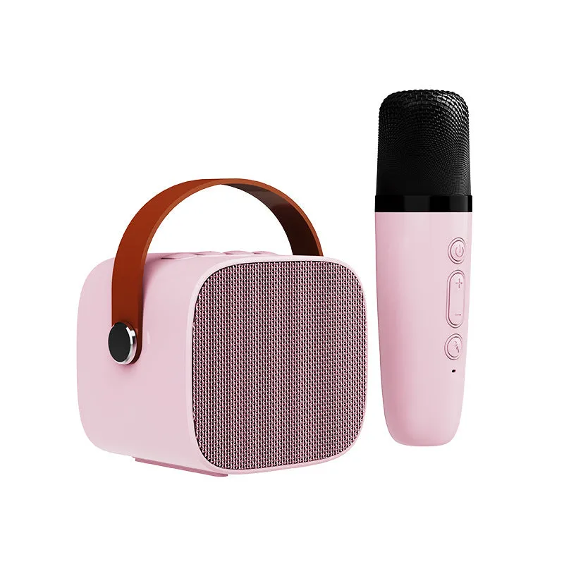 Wireless Bluetooth Portable Audio with Microphone Microphone Karaoke Gadget Speaker Household Portable