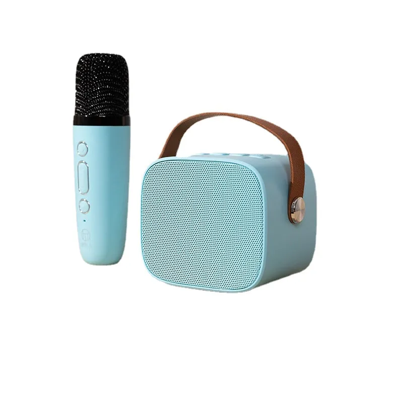 Wireless Bluetooth Portable Audio with Microphone Microphone Karaoke Gadget Speaker Household Portable