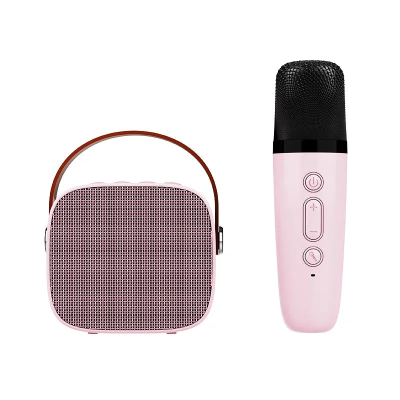 Wireless Bluetooth Portable Audio with Microphone Microphone Karaoke Gadget Speaker Household Portable