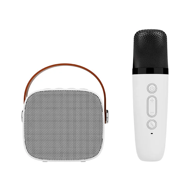 Wireless Bluetooth Portable Audio with Microphone Microphone Karaoke Gadget Speaker Household Portable