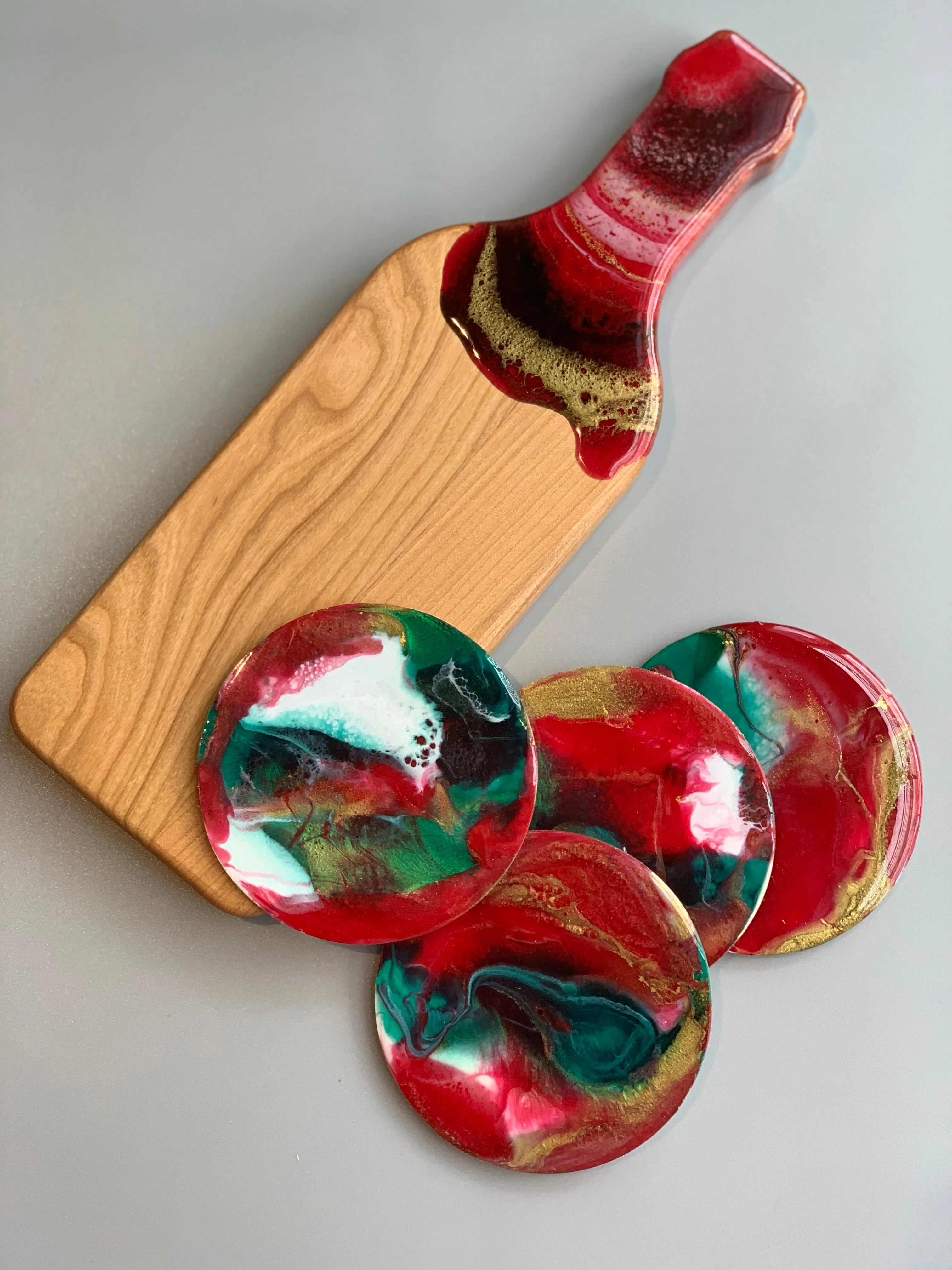 Wooden Coasters: Multicolor