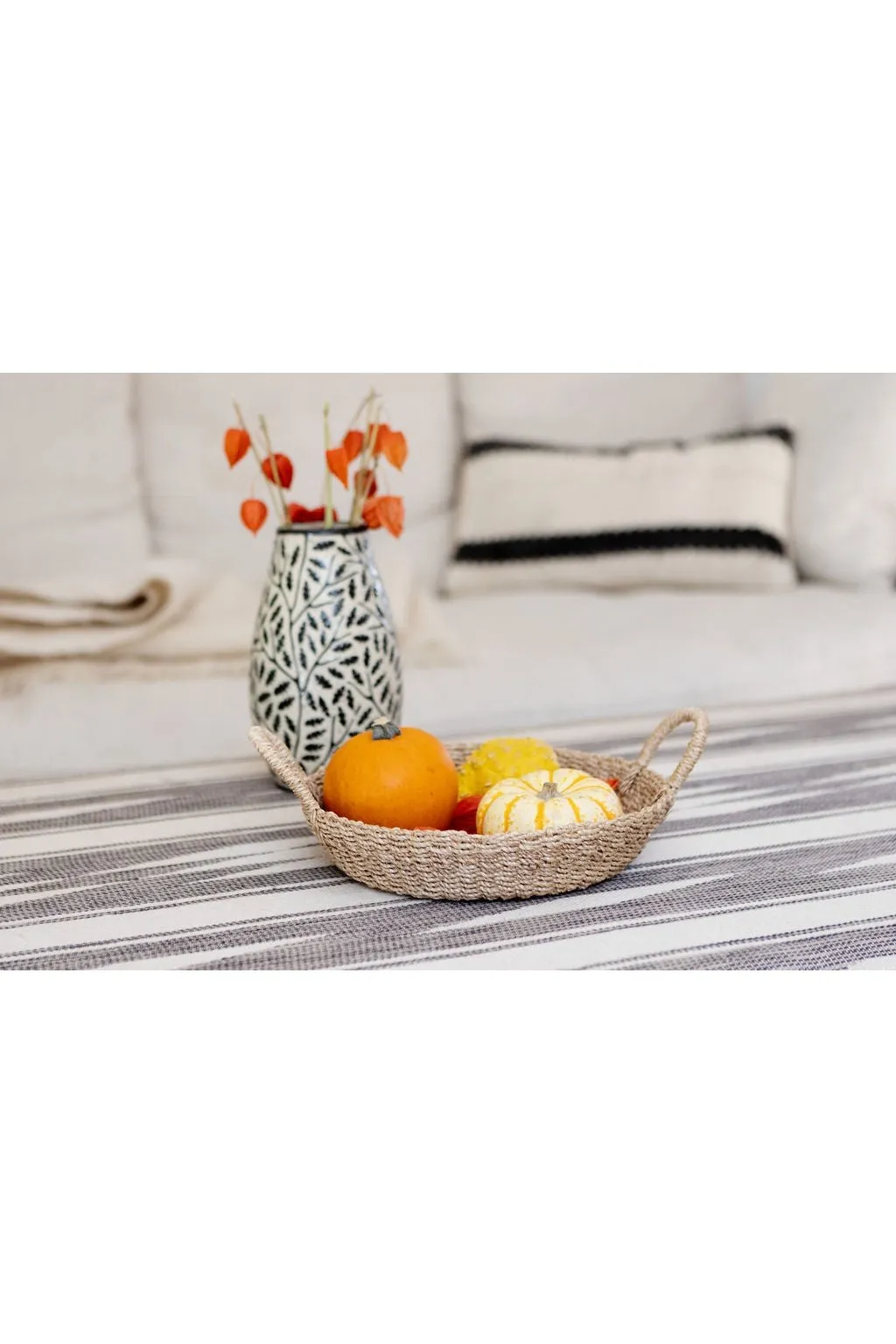 Woven Round Tray I All Natural